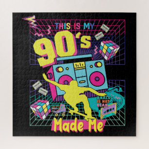 90er Jahre Hip Hop Vibes Retro machte mich Puzzle