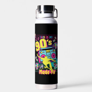 90er Jahre Hip Hop Vibes Retro machte mich Trinkflasche