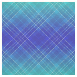 90er Jahre Kariertes Muster Aqua Blue Ombre Unisex Stoff