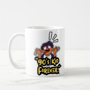 90er Jahre Kid Forever - Nostalgie Cartoon Edition Kaffeetasse