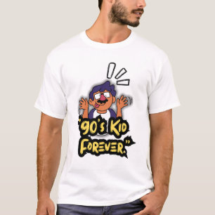 90er Jahre Kid Forever - Nostalgie Cartoon Edition T-Shirt