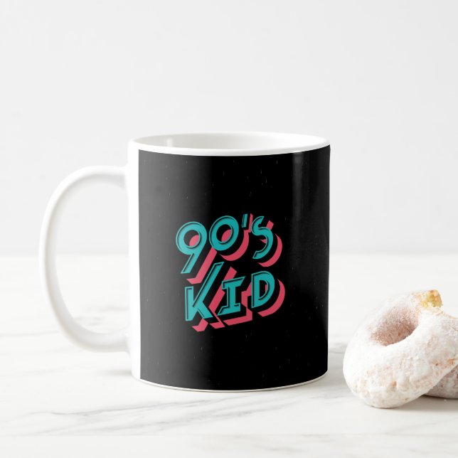 90er-Jahre-Kid-Tasse Kaffeetasse (Mit Donut)