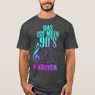 90er Jahre Kostümretro-Musikthema T-Shirt