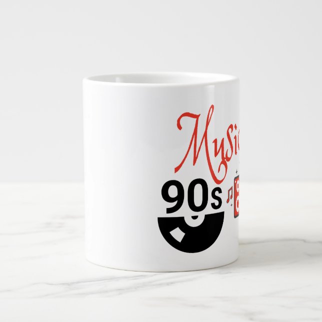 90er-Jahre-Musik - Jumbo-Tasse (Vorderseite)