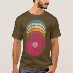 90er Jahre Musik Vintag Vinyl Thema Party Disco Ge T-Shirt