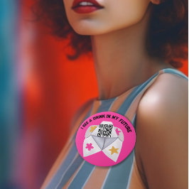 90er Jahre Party Hot Pink Kaufen Sie einen Drink Q Button