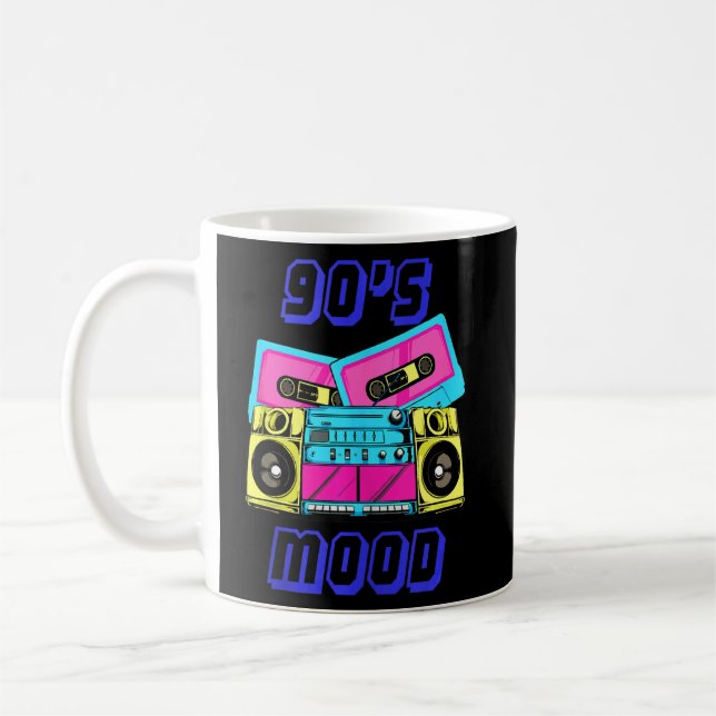 90er Jahre Stimmung Retro Vintag Kaffeetasse (Links)