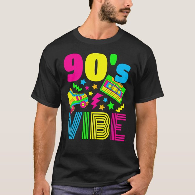 90er Jahre Vibe 1990er Fashion 90er Theme Outfit 9 T-Shirt (Vorderseite)
