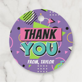 90er Jahre Vielen Dank für Tag Geschenkanhänger