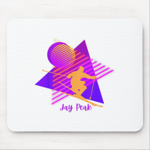 90er jay peak vermont skifahren skier mousepad
