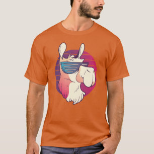 90er Lama Alpaka Geschenk Männer Frauen Weihnachte T-Shirt