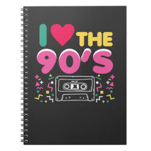 90er Liebe der Ausstattungs-I die Neunzigerjahre Notizblock