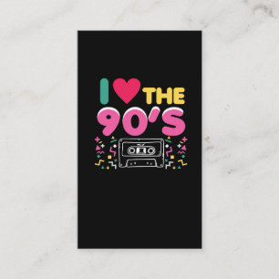 90er Liebe der Ausstattungs-I die Neunzigerjahre Visitenkarte