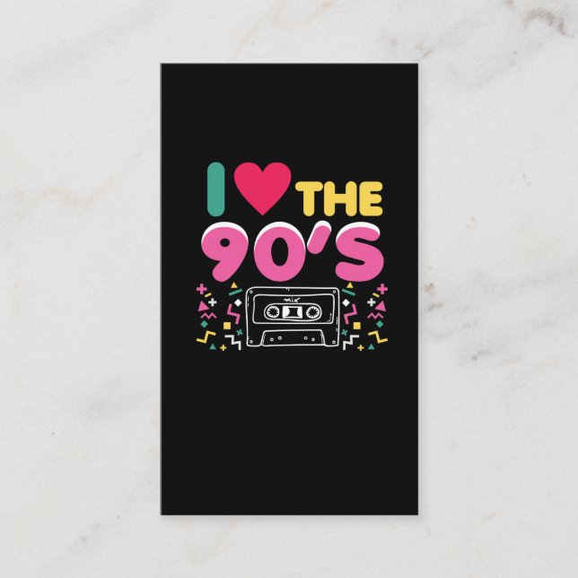 90er Liebe der Ausstattungs-I die Neunzigerjahre Visitenkarte (Vorderseite)