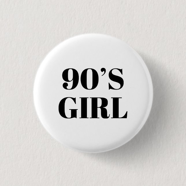 90er-Mädchen Button (Vorderseite)