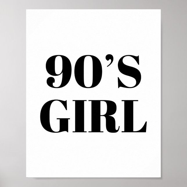 90er-Mädchen Poster (Vorne)