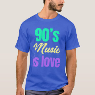 90er Musik ist Love Boomer Lustig Alter Mann Erwac T-Shirt