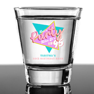 90er-Party wie auf der 30. Geburtstagsfeier 1995 Schnapsglas