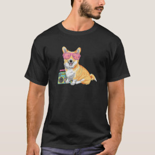 90er Pembroke Welsh Corgi für Rave-Outfit & 1990er T-Shirt
