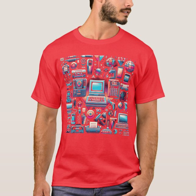 90er Popkultur Freunde T-Shirt (Vorderseite)