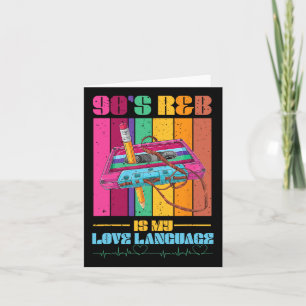 90er R&amp;b Rnb Musikliebhaber für Männer Frauen  Karte