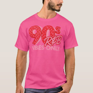 90er Rb Vibes nur 90er Rnb Music Heart Print T-Shirt