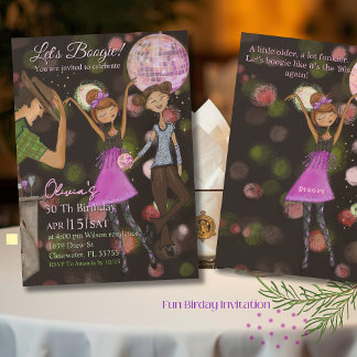 90er Retro-Disco 30. Geburtstag | Bleib groovy Einladung