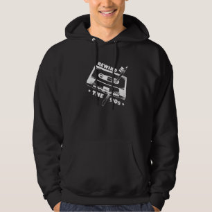 90er Retro Rückspulung Eine Kassette Mit Bleistift Hoodie