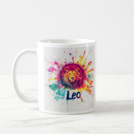 "90er-Rücken-Leo: Spritzer Paint Tasse" Kaffeetasse