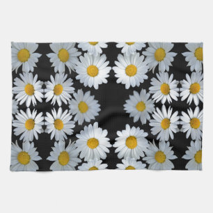 90er schwarze Margerite Handtuch