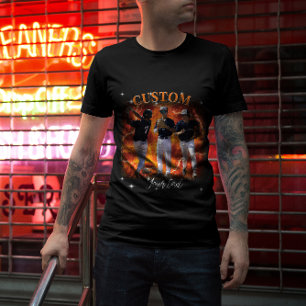 90er Sport Bootleg Rap Custom-Foto T-Shirt