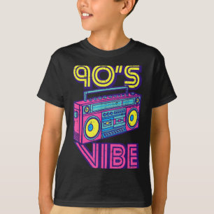 90er-Vibe Boom Box Radio Retro-Musikliebhaber Männ T-Shirt