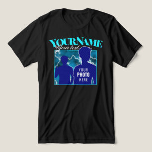90er Vintage-Rap-Ästhetik mit individuellem Foto & Tri-Blend Shirt