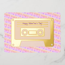 90er Y2k Kassetten-Rosa Fröhlichen Valentinstag Go