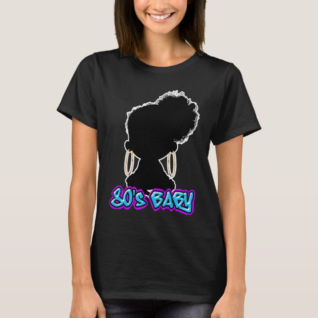 90's Baby Women Version  V2 90's Baby Silhouette T-Shirt (Vorderseite)