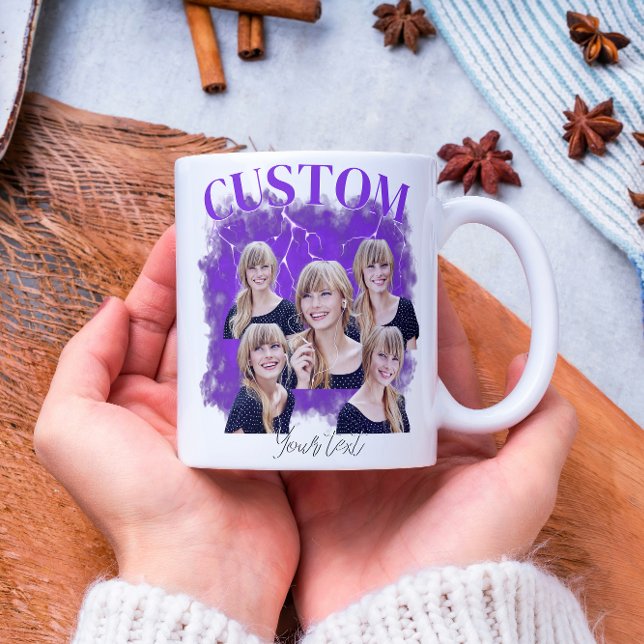 90's bootleg rap tee custom photo kaffeetasse (Von Creator hochgeladen)