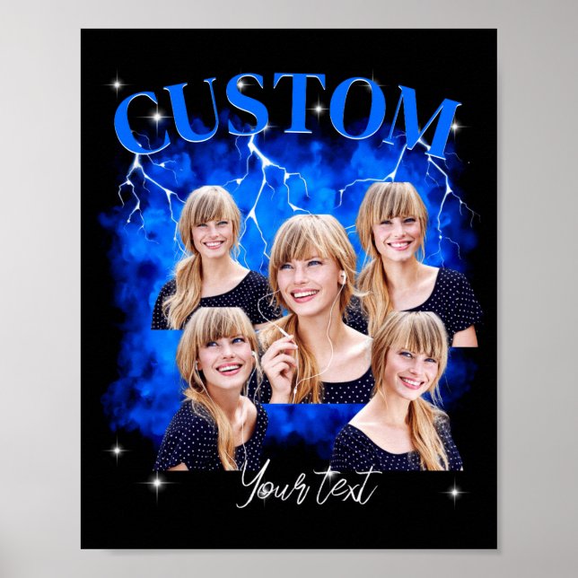 90s Bootleg Rap Tee Photo  Poster (Vorne)