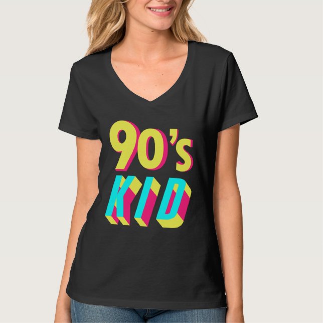90s Costume Theme Party 90s Outfit Retro Party 90  T-Shirt (Vorderseite)