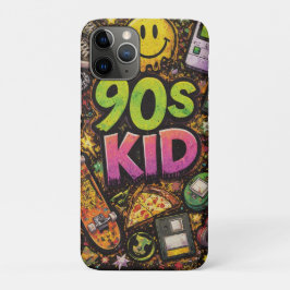 90s Kids Grunge Seamless Pattern: Pizza, Skeletons Case-Mate iPhone Hülle