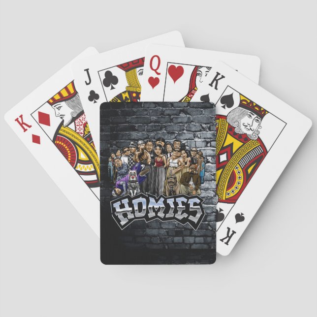 90s Nostalgia Lil Homies Playing Cards Cholo Spielkarten (Rückseite)