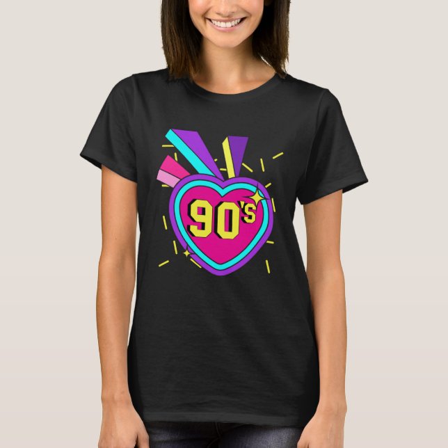 90s Outfit Retro Party 90s Costume Theme Party T-Shirt (Vorderseite)
