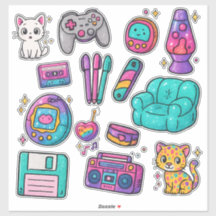 90s Prop Pack Stickers – Glitter