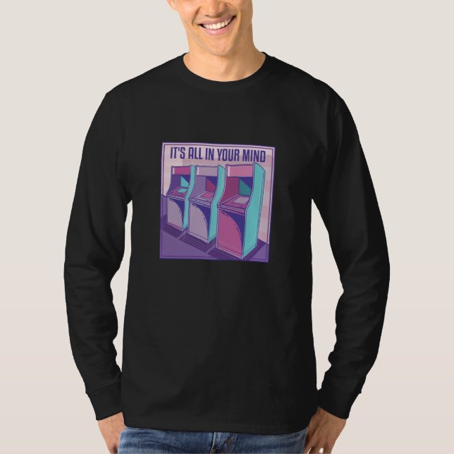 90s Retro Player Vaporwave 80s Arcade Machine Vint T-Shirt (Vorderseite)
