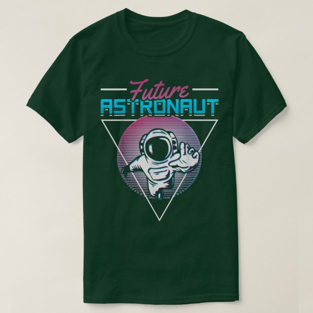 90s Vaporwave Retro Outer Space Science Future Ast T-Shirt (Design vorne)