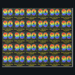 90th Birthday: Colorful Music Symbolik, Rainbow 90 Geschenkpapier<br><div class="desc">Dieses lustige, farbenfrohe und lebendige Geburtstagsgedankendesign zeichnet sich durch eine große Zahl "90" aus, die ein inspiriertes Muster des Regenbogenspektrums aufweist. Es enthält auch die Meldung "Happy 90 th Birthday", und einen benutzerdefinierbaren Namen. Ein Teil des Hintergrundes weist verschiedene Musiknoten und Symbole mit verschiedenen Farben und Größen auf. Geburtstagsthematische Umhüllung...</div>