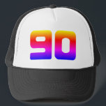 90th Birthday Party Truckerkappe<br><div class="desc">Besonderer 90. Geburtstagsparty-Geschenk Trucker-Hut</div>