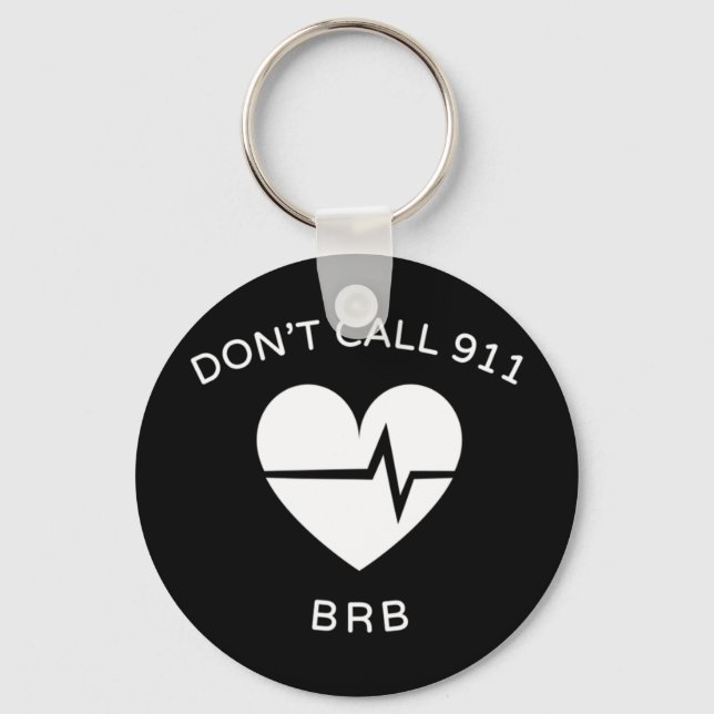 911 BRB POTS Dysautonomie Awareness T-S Schlüsselanhänger (Vorderseite)