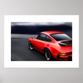 911 Carrera Sports coupe Poster Illustration