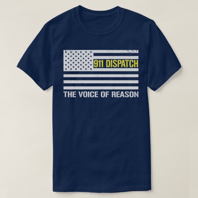 911 Dispatch des Shirts für den Versand der dünnen (Design vorne)