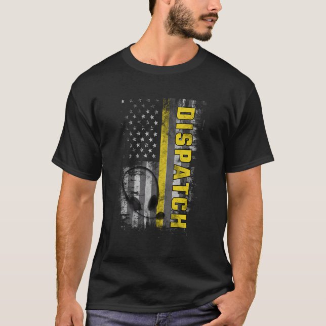 911 Dispatch-Operatoren First Responder Dispatcher T-Shirt (Vorderseite)